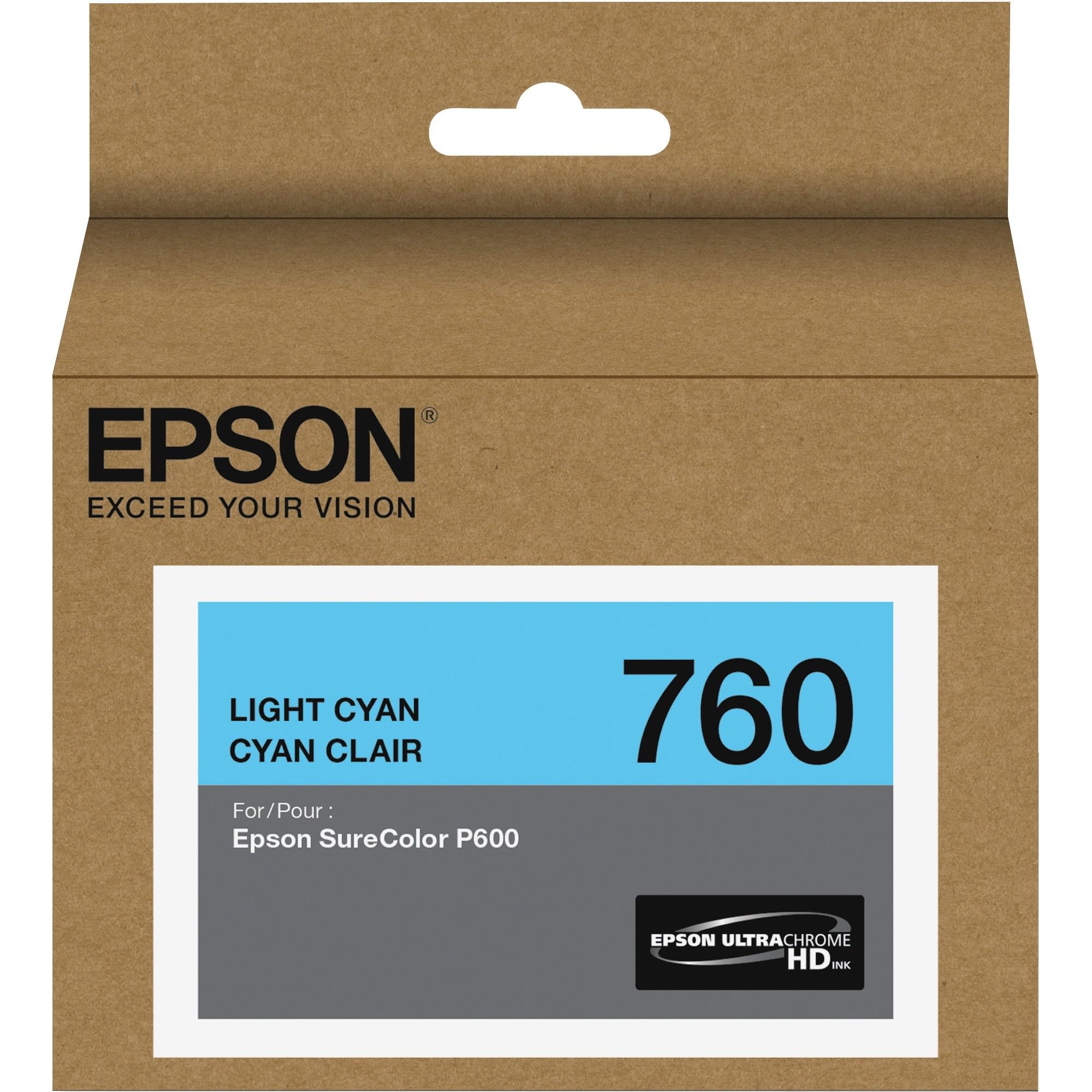 Amazon.com: Epson T760520 UltraChrome HD Light Cyan Standard